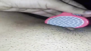 Spanish stunner is using a fuck-a-thon fucktoy while fapping, because it perceives so tearing up excellent