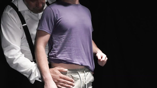 Glasstoy inside new slave Chase Daniels ass