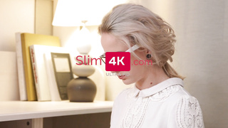 Hottie Hanna Rey with glasses nailed by BOYFRIEND