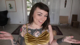 ATKHairy - Tatted Female Fondles Furry Twat - Felicia Fisher