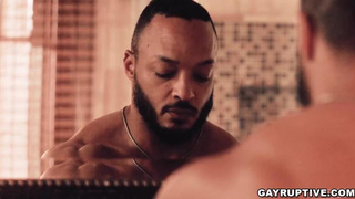 Ranch employees in a torrid heavy queer gang bang-out