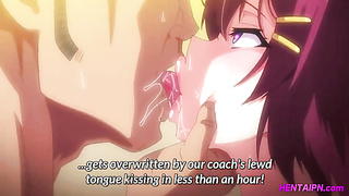 Buxomy animation dark-haired is squealing from elation while railing a rock rock-hard rod like a professional