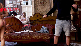 New Damsel is Commanded to Walk Thru Strap