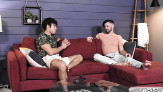 Hot threesome anal fucking of three gay bestfriends