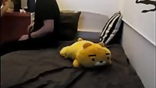 Korean stunner is hotwife on her playmate not knowing about a covert camera in the guest room