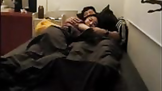 Korean stunner is hotwife on her playmate not knowing about a covert camera in the guest room