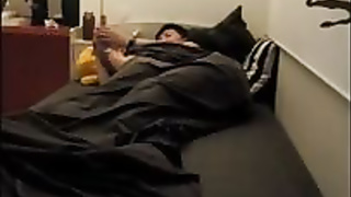 Korean stunner is hotwife on her playmate not knowing about a covert camera in the guest room