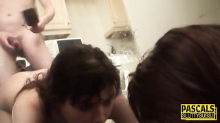 Teenie gimp can't wait to get roped up and ball-gagged, before getting smashed from the back