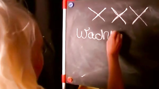 The domineering schoolteacher educates and abases a schoolgirl and a sub at the same time in her training