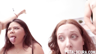 Putalocura: Gang-Bang With trio Thirsty Girls & Rain Of Jism