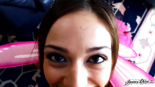 PUNY PIXIE GODDESS RUINED ON HALLOWEEN - JAMES DEEN & SARA LUVV HALLOWEEN