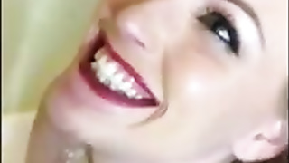 Ravishing ginger-haired is providing incredible oral jobs to men she luvs to make them jizz on her face