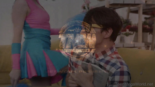 FirstBGG - Mia Parker & Milana A - Geek sates 2 cheerleaders