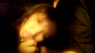 Sloppy minded, unexperienced black-haired is impatiently inhaling her paramour's rock rigid salami, in the camper