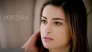 Smallish breasted, white teenage, Kristen Scott is about to have bi-racial lovemaking for the first-ever time