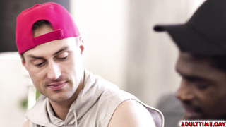 Two straight buddies, Devin Trez and Damien White share a fleshlight!