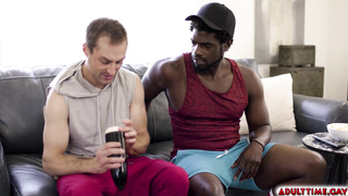 Two straight buddies, Devin Trez and Damien White share a fleshlight!