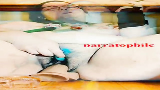 Super-Naughty PLUMPER is jerking in front of the camera and getting prepped to practice an climax