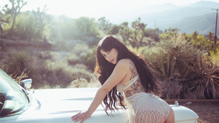 Big tits teen posing naked for Playboy