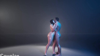 Aleks and Mercer are having gonzo lovemaking in the middle of the night and loving it