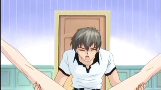 Ginger-Haired anime teenager boned rigid from the rear