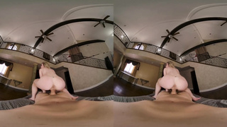 Platinum-Blonde Honey Anya Olsen Celebrates Fresh Electrical Truck With Naughty Spirited Tear Up VR Porno