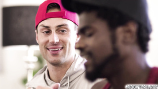 Damien White and Devin Trez try a sex toy and real hole