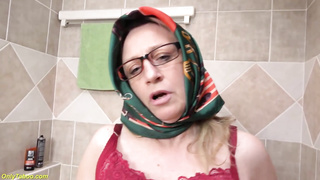 Naughty grandmother is oftentimes in the mood to jerk with bang-out playthings until she finishes off