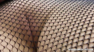 POINT OF VIEW Have Fun with Cupcakes and Super Hot Caboose in Fishnet Tights