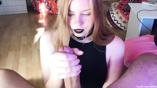 Invited a gf home and jizm inwards, POINT OF VIEW internal ejaculation