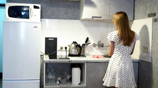 Exquisite towheaded doll is highly engaged deepthroating a rock firm spear and getting torn up in many postures