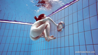 Glorious swimming Italian damsel Martina