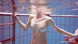 Glorious swimming Italian damsel Martina