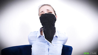 Lil' Missy is yelling while getting corded up cock-squeezing, because it senses so penetrating arousing