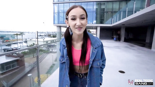 Real Teenagers - Puny Carmen Rae Gets Her Taut Labia Banged