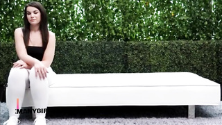 Infatuating, white female is having sensuous fucky-fucky with a black fellow, in front of the camera