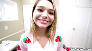 Mia filming another video for stepbro