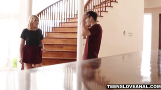 Nubile tart pranks with a speculum but then gets it buttfuck