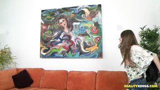 Alice deep throating dick in the camper