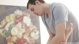 Rubdown for pretty towheaded