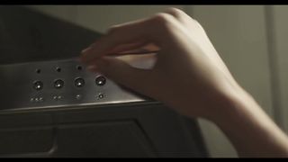 Sultry intercourse in a dark kitchen