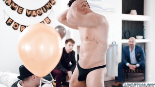 Lucca got creampie inside Michael sweet hole