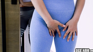 MILF sharing her sex toy with friends