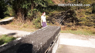 bony teenie very first pornography audition