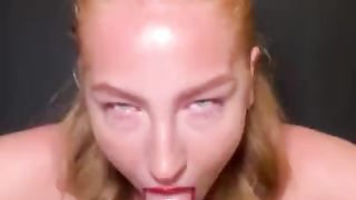 FOXY_RED_X DEEP THROAT PRINCESS GIVES EXTRAORDINARY FILTHY, TOUGH GULLET SMASH WITH SPUNK FLOW FINISHING, POINT OF VIEW