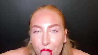 FOXY_RED_X DEEP THROAT PRINCESS GIVES EXTRAORDINARY FILTHY, TOUGH GULLET SMASH WITH SPUNK FLOW FINISHING, POINT OF VIEW