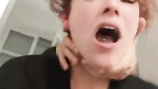 My bf plumbs me rigid on the kitchen