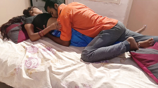 Real married Indian duo hook-up flash with internal ejaculation concluding