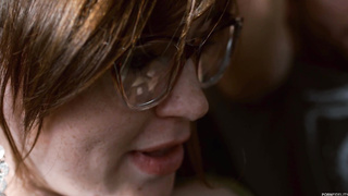 roughed up nerdy blonde