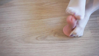 white stocking foot wank playing/teasing Pornography Flicks - Tube8